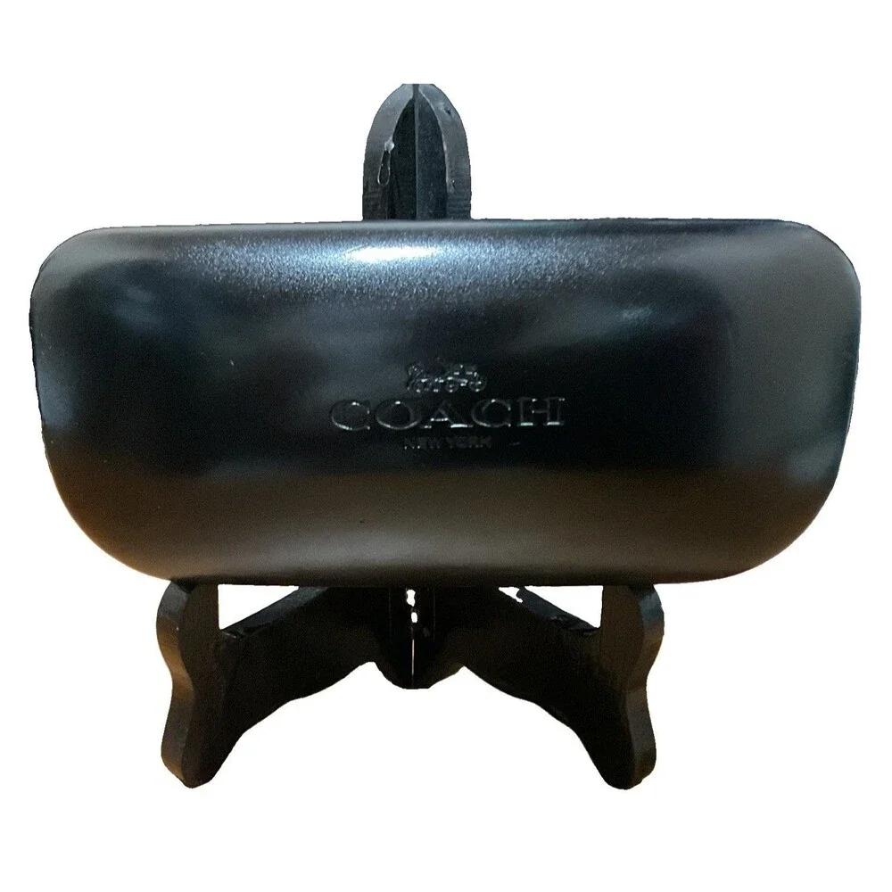 coach sunglasses Hard Case All Black Suede Inside CASE ONLY